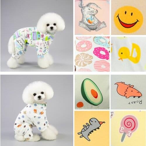 Jumpsuit For Small Dogs Soft Milk Silk Clothes For Yorks Pets Cat Chihuahua Pajamas Yorkshire Terrier Funny Cute Dog Costume