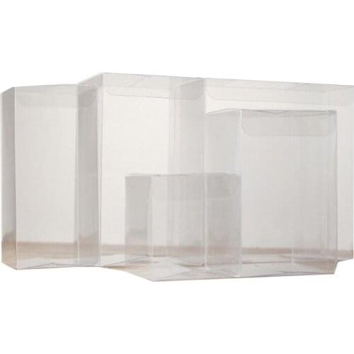 New 10PCS Clear PVC Box Packaging boxes Wedding Christmas Gift Box Small Transparent Plastic Gift Boxes Square Retail 54 Sizes