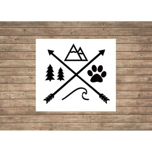 New Design Tribal Animals Car Sticker Vinyl Car Stickers Cool Car Window Decor Hot Selling