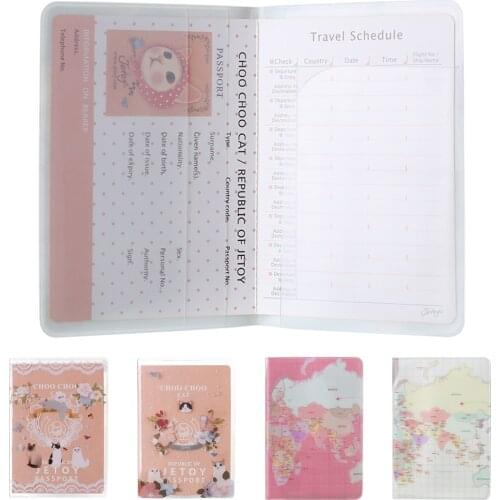 New Fashion Travel Passport Card Holder Document Card Passport Case Passport Protect Cover Cute Travel Ticket Holder Hot Sale