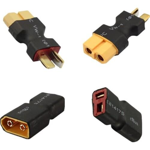 Deans T Plug to XT60 Connector Adapter Male to Female For RC DIY Helicopter Quadcopter LiPo Battery