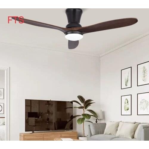 Nordic minimalist ceiling fan light 110v-220v remote control 42inch 52inch retro household no light ceiling fan