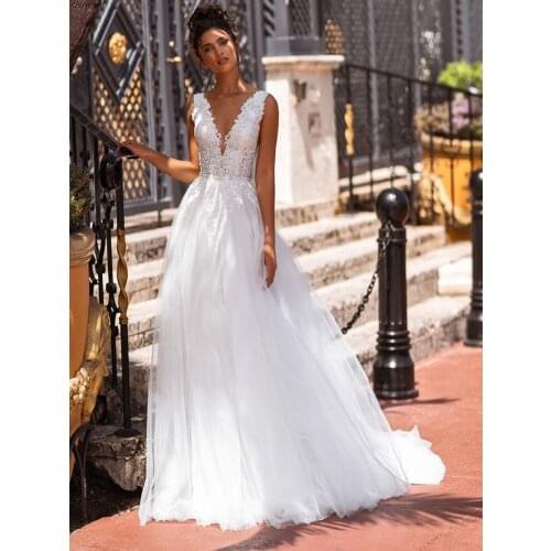 Wedding Dresses High Neck Pleat Illusion Chiffon Puff Long Sleeve Sexy Backless Court Train Bride Gown
