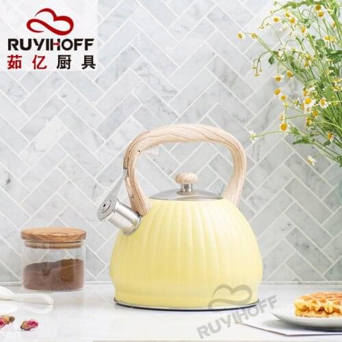 Whistle Pumpkin Pot New Yellow Sound Kettle Whistle Pot Hot and Cool Kettle