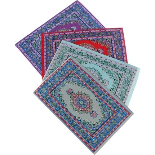 New Woven Hand Turkish Rugs Doll House Mini Carpet Mat Miniature Casa De Boneca For 1:12 Scale DIY doll house Accessories Kit