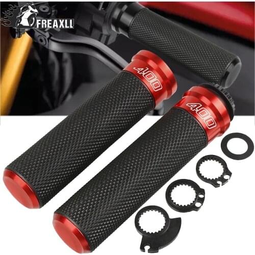 For Ducati Scrambler 400 2016 2017 2018 2019 7/8 "22mm Universal Motorcycle Handle Handlebar Hand Bar Grip With 400 LOGO