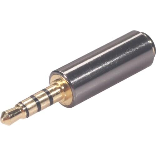 OMTP To CTIA Alloy Universal Earphone Headphone Mic Converter Adapter Connector