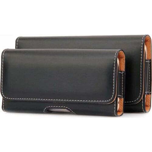 Universal Luxury 4.7/5.1/5.5'' PU Leather Mobile Phone Bag For Samsung/iPhone/Huawei/Xiaomi/HTC Wallet Case Belt Pouch Cover
