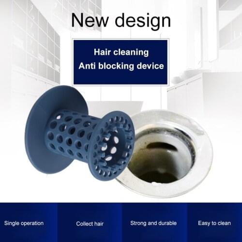Floor drain Hair collector Basin tub pool sink cleaning tools Anti-blocking Cylindrical rubber for Home kitchen bathroom toilet