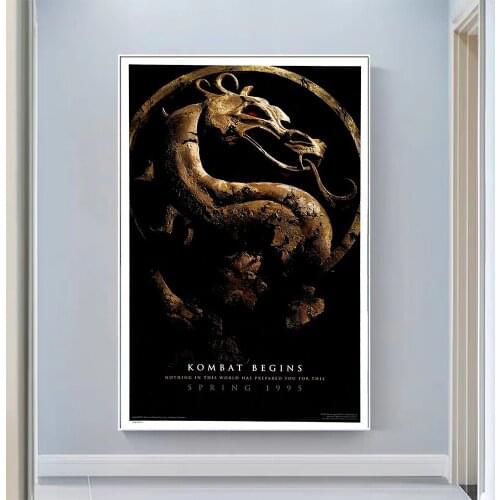 V0643 Mortal Kombat (3) Vintage Classic Movie Wall Silk Cloth HD Poster Art Home Decoration Gift