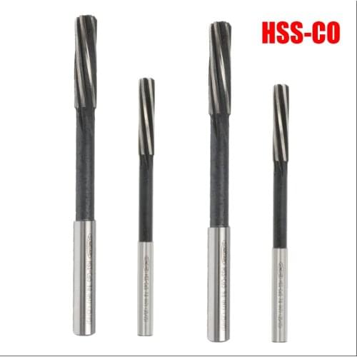 3mm 3.5mm 4mm 4.5mm Cutting Dia HSS-CO Cobalt 6 Flutes H7 Straight Shank Machine Rotating Tool Milling Cutter Chucking Reamer