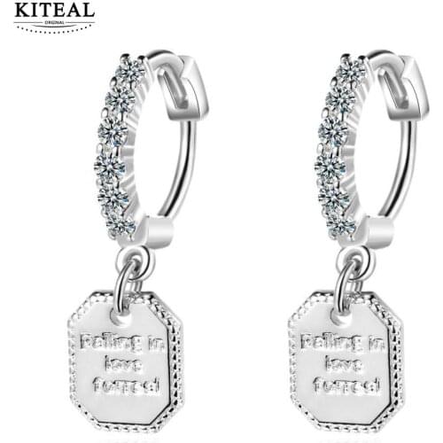 KITEAL Trendy silver color female Geometric floating charms