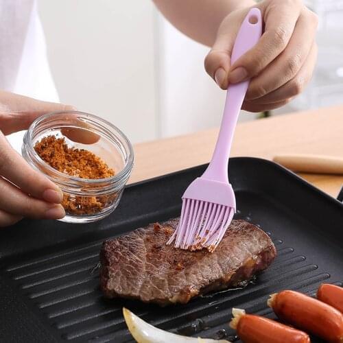 1PC Silicone Basting Pastry Brush Oil Brushes for Cake Bread Butter Baking Tools Kitchen Safety BBQ Brush