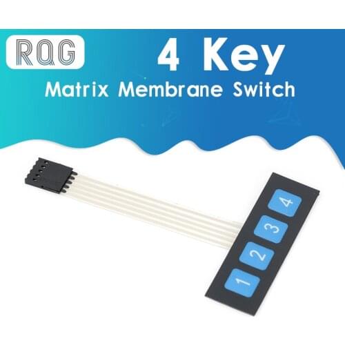 1pcs 1x4 4 Key Matrix Membrane Switch Keypad Keyboard Control Panel SCM Extended Keyboard Super Slim Controller for Arduino
