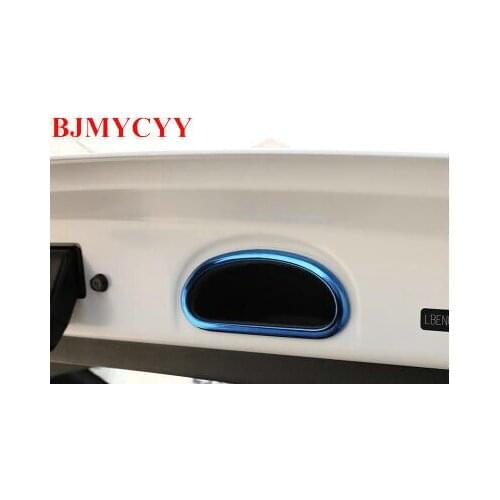 BJMYCYY 1PCS Stainless steel decoration frame for car back-up handbag for Hyundai ix35 2018