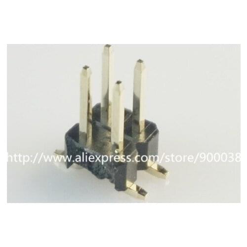 10pcs 2x2 P 4 pin 2.54 mm SMT Pin Header Male dual row surface mount PCB Tin Rohs Reach two rows No locator peg cut by hand