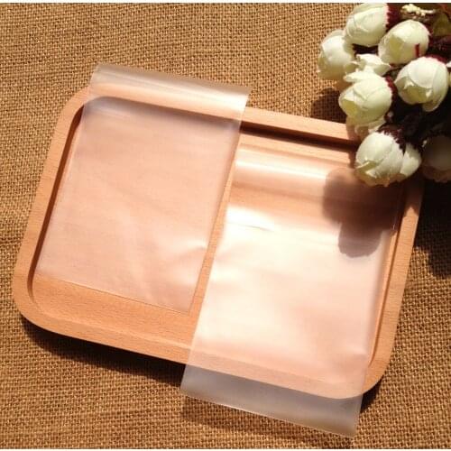 100pcs 8x10cm translucent Scrub Self Adhesive Seal Cookie Packing bags bakery gift bags