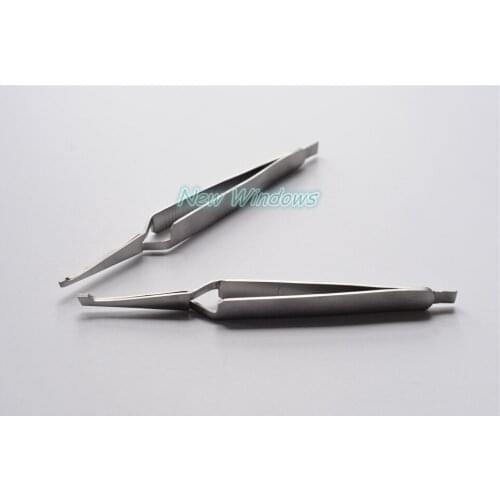 2Pcs Dentist Lab Medium Bracket Removing / Placing Tweezers Pliers Orthodontic