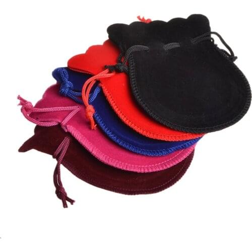 50pcs 7x9cm 9x12cm Small Gourd Velvet Bag Jewelry Packaging Display For Packing Gifts Drawstring Bags Pouch Wedding/Christmas