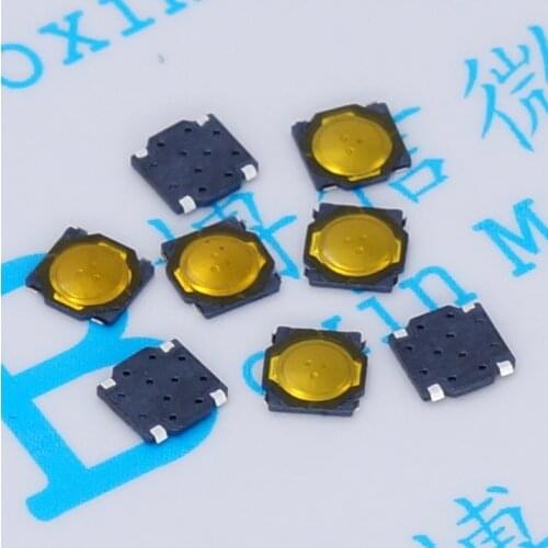 50pcs/Tact Switch 3.7*3.7*0.35MM Film button SMD 4 Pin Key switch 3.7X3.7X0.35