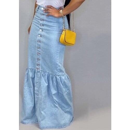 Clocolor Denim Skirts For Women