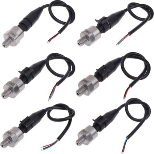 DC 5V 1/8NPT Pressure Transducer Transmitter Sensor Stainless Steel Oil Air Water 30/100/150/200/300/500 psi