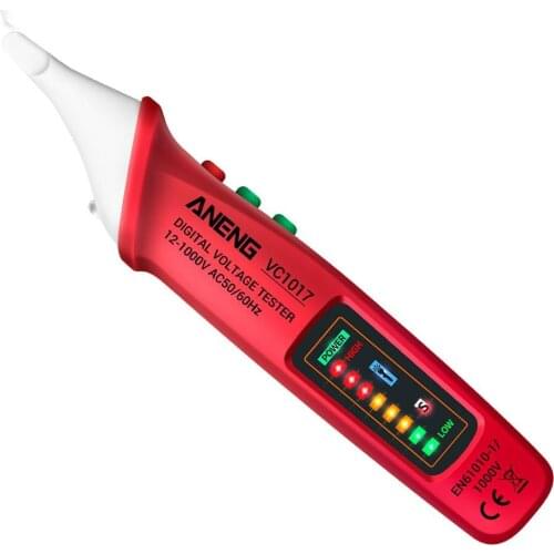 AC Voltage Detector Tester Meter VC1017 Non-contact Sound Light Warning Tester