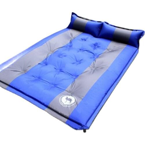 Camel 033-1 double inflatable cushion, outdoor 18 point automatic inflatable cushion 190 * 130 * 3.5cm travel camping mattress