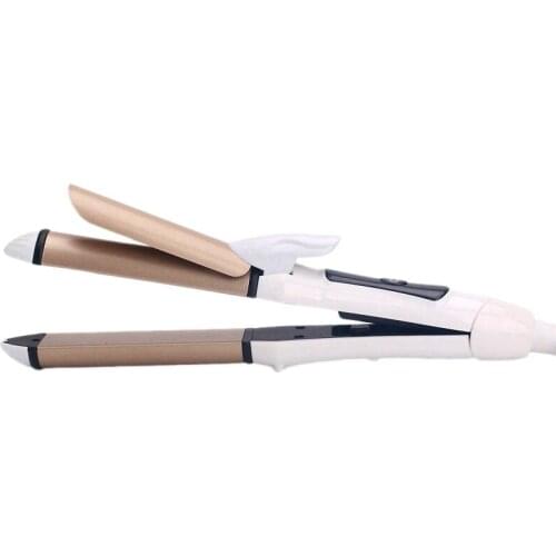 Electric Hair Curler Long Curling Tong Wand Professional Hair Curling Iron Ceramic Flat Iron EU Plug