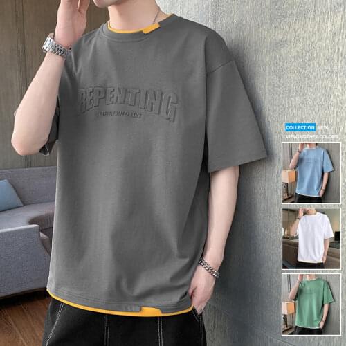 LISM Brand Hip Hop Men T-Shirts 2021 Summer Mens T Shirt New Casual Solid Tshirts Streetwear Clothing Fashion Tee Shirts Tops