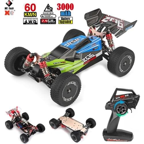 144001 4WD Rc Crawler 1/14 2.4g Racing Remote Control Car 60km/h Metal Chassis Wltoys 1:14 Rc Car 4wd Drift Toys For Chilldren
