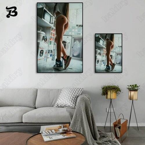 Canvas Painting Wall Art Sex Nude Girl Poster and Prints Sexy Women Wall Art Pictures Figure Painting for Home Living Room Decor