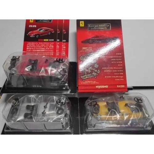 1/64 Kyosho Alloy car Ferraris 275 GTB red silver yellow sports car
