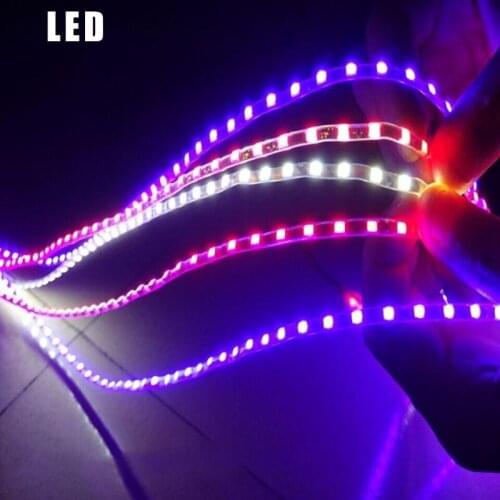 Colorful Car LED Flexible Light Bar Car Decoration Lights Flashing Marquee Tears Lights