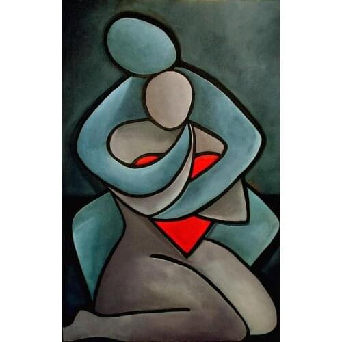 Oil art portrait paintings for living room Lovers hand-painted modern art