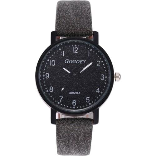 Gogoey Band Fashion Leather Women Watches Luxury Brand Casual Ladies Quartz Clock Wristwatches Clock Montre Femme erkek kol saat