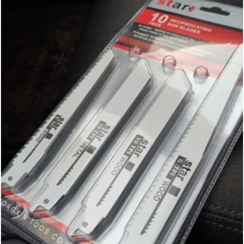 10pcs Reciprocating Saw Blades Saber Saw Blade Wood Cutting Set For Wood Fast Cutting Pruning Saw Power Tools Accessories