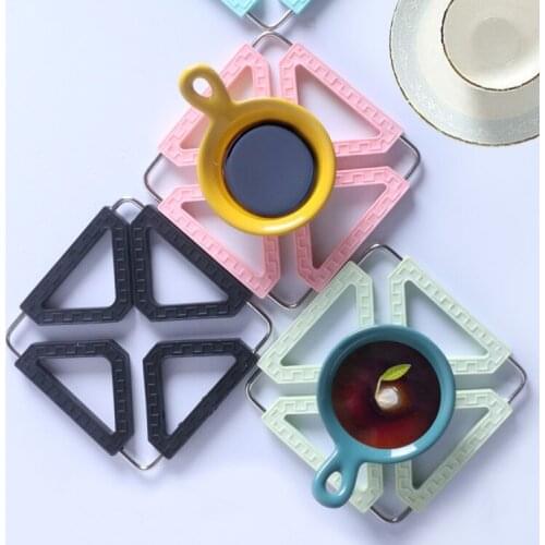 Stainless soft rubber heat insulation prevent hot kitchen and thickening multi-functional heat insulation pad