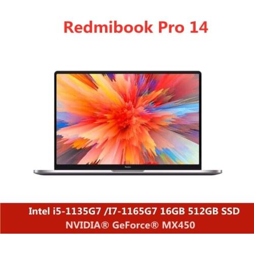 Xiaomi RedmiBook Pro 14 laptop 11th Intel Core i7-1165G7/i5-1135G7 16+512GB Win 10 Ultra-thin Notebook