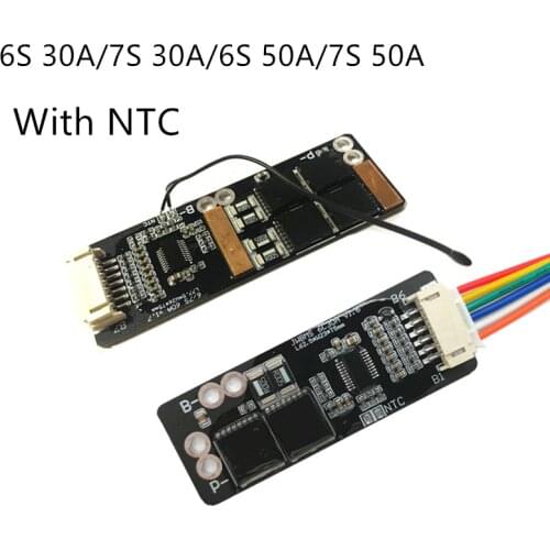 6S 30A/7S 30A/6S 50A/7S 50A BMS Board with NTC for 3.7V Ternary Lithium Battery Protection Board/BMS 7S/BMS 6S Board