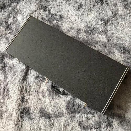 Custom Tweed or Black Rectangular Electric Guitar Bass Hardcase with Black or Red Inner Accept Customized Order