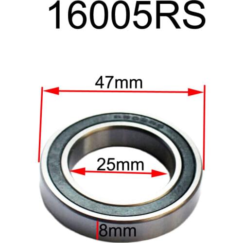 Quality 16005 2RS radial shaft deep groove ball bearing 25x47x8mm