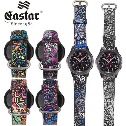 Flower PU Leather Watch Band for watches Samsung Gear S3 S2 22mm for Amazfit Stratos strap for Xiaomi Watch 1 2 Amazfit Pace