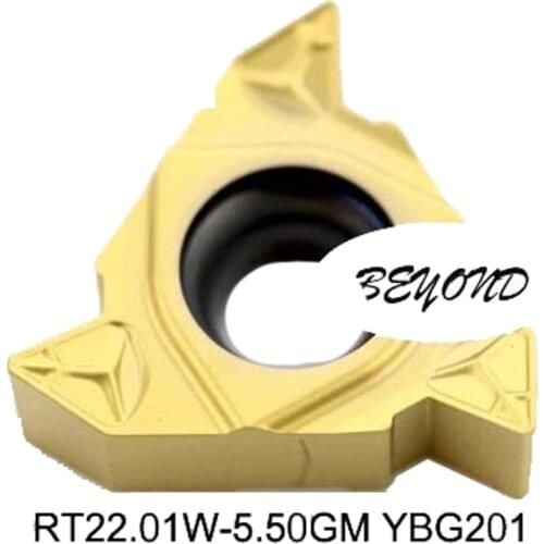 RT22.01 RT22.01W-5.50GM YBG201 22 ER ERM 5.5 ISO 22ER External Threading Insert Turning Lathe for SER Carbide
