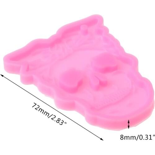 Fish Bone Shape Keychain Epoxy Resin Mold Key Chain Pendants Silicone Mould DIY Crafts Decorations Casting Tools