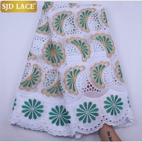 SJD LACE Cheap Sale Swiss Voile Lace In Switzerland African Lace Fabric With Eyelet Holes Dubai Laces For Wedding MaterialsA1934