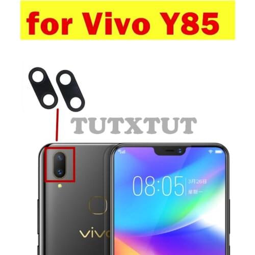 2PCS for Vivo Y85 Back Camera Glass Lens Main Rear Camera Lens with Glue for Vivo Y85 Repair Spare Parts