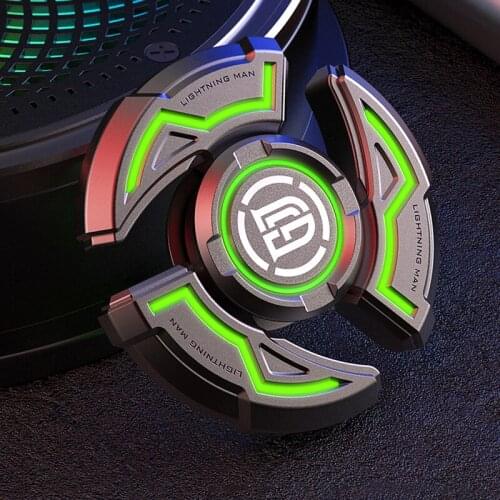 Metal Alloy Luminous Fidget Spinner R188 Mute Bearing Long Time Spin Hand Spinner fingertip Gyro Stress Relief Toy For Adult Kid