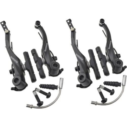 SHIMANO T4000 Alivio Linear V-Brake Bicycle Brake BR-T4000 Upgraded BR-M422 Black / Silver Front / Rear / Set