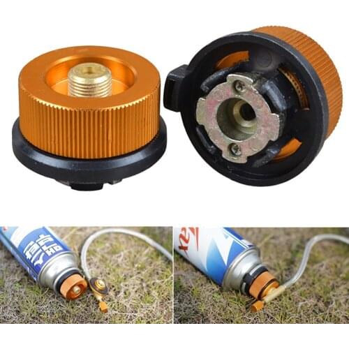 Outdoor Camping Auto-off Gas Stove Tank Cylinder Adapter Furnace Converter 1PC Split Type Stove Adaptor Propane Refill Adapter